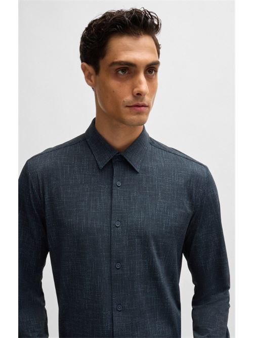 Shirt in printed stretch fabric BOSS | 50527709 P-ROAN-KENT-233.404